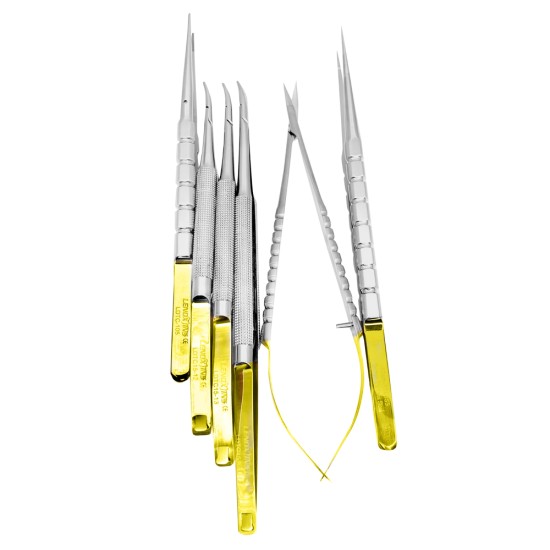 Micro Surgery Needle Holders-Scissors-Forceps Set CVD