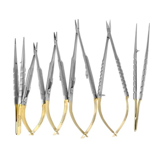 Micro Surgery Needle Holders-Scissors-Forceps Set STR