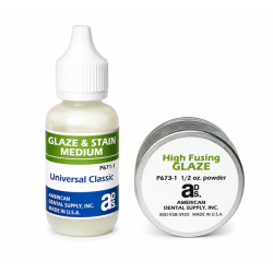 GLAZE - HIGH FUSING 1/2 OZ. KIT W/POWDER & LIQUID