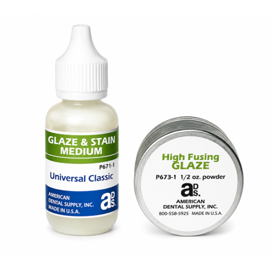 GLAZE - HIGH FUSING 1/2 OZ. KIT W/POWDER & LIQUID