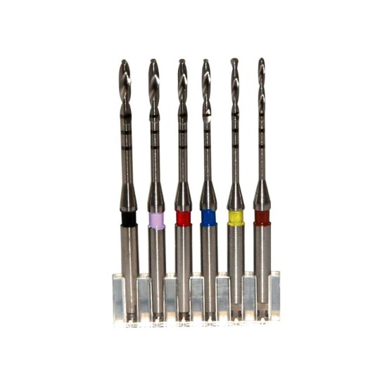 ParaPost Drill Assortment (1 of each size-except size 7), 6 pcs