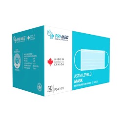 PRIMED Earloop Mask Level 3, Indigo, 50/box