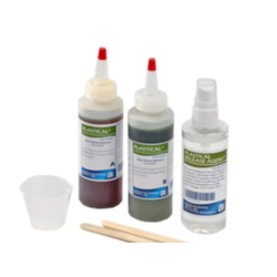 PLASTICAL DIE & MODEL MATERIAL, GREEN, 16 OZ. KIT, (2-8 OZ. BOTTLES)