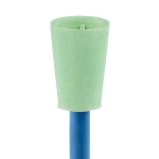 Polisher, Prophylaxe Prophy Cups, Green, Polish, 7.0mm, RA