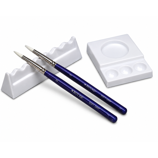 REST IT RACK, CERAMIC BRUSH HOLDER, 1 EACH