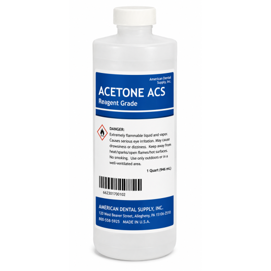 ACETONE REAGENT GRADE, 16 OZ. (PINT)