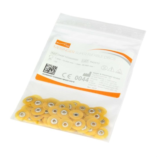 Polisher, Super Flexible Discs, Fine, 100 pack, 10mm, UNM