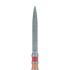 Zirconia Diamond Bur, Long Flame Shape, 1.2mm Fine FG