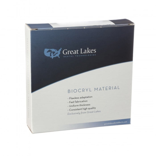 Light Blue Biocryl 3mm/125mm - Round (9/pkg)