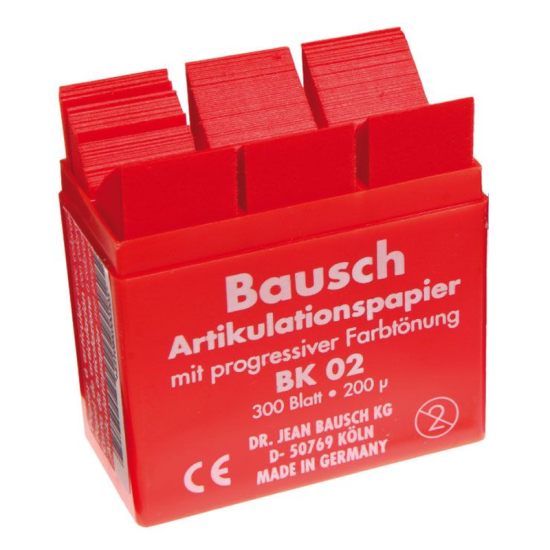 BK 02 Bausch Red Pre Cut Strips