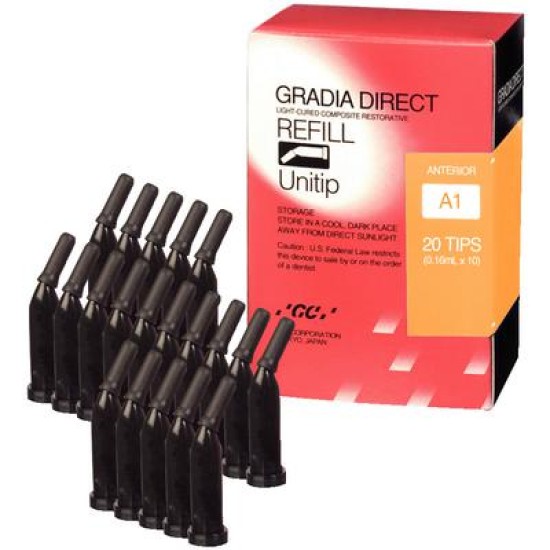 GRADIA DIRECT Light-Cured Composite Restorative - Unitip DT (20/pkg)