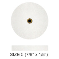 White Koolies # 5  7/8' x 1/8'