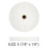 White Koolies # 5  7/8' x 1/8'