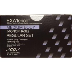 Exalence Monophase Regular Set Refill 4x48ml Cartridges & 12 Mixing Tips