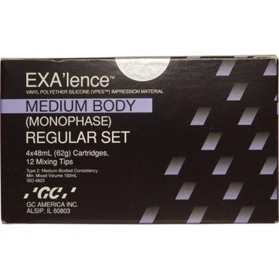 Exalence Monophase Regular Set Refill 4x48ml Cartridges & 12 Mixing Tips