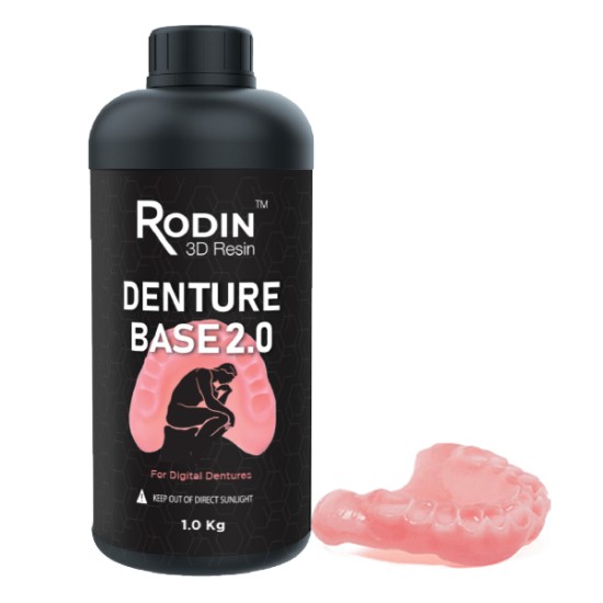 Rodin Denture Base 2.0, Original Pink,  1kg/Bottle