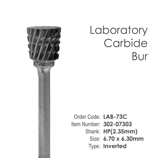 Lab Carbide Bur #73C Inverted - HP Shank