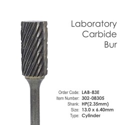 Lab Carbide Bur #83E Cylinder - HP Shank