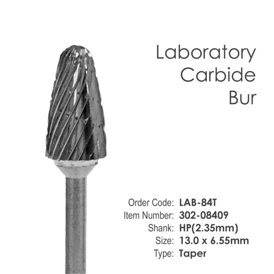 Lab Carbide Bur #84T Taper - HP Shank