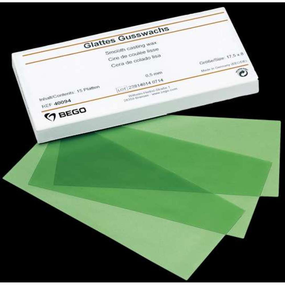 Wax Bego Smooth Casting Wax 0.50mm pkg/15