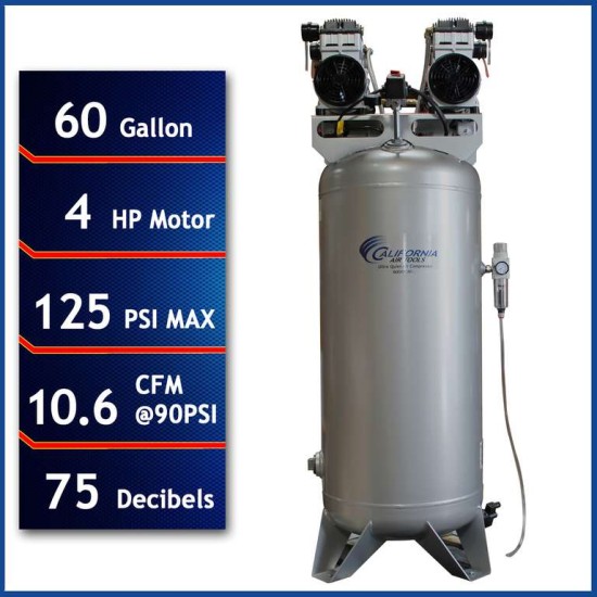 Ultra Quiet & Oil-Free Air Compressor 60040DCAD