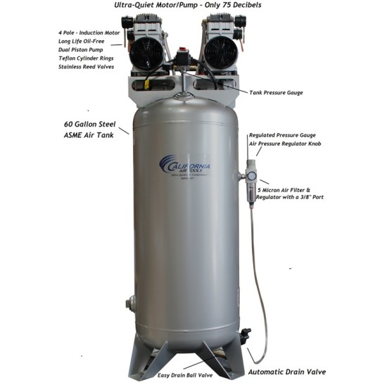 Ultra Quiet & Oil-Free Air Compressor 60040DCAD