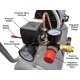 Ultra Quiet, Oil-Free, Lightweight Aluminum Air Compressor with Automatic Drain Valve