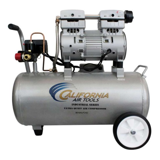 Ultra Quiet, Oil-Free, Lightweight Aluminum Air Compressor with Automatic Drain Valve
