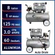 Ultra Quiet, Oil-Free, Lightweight Aluminum Air Compressor with Automatic Drain Valve