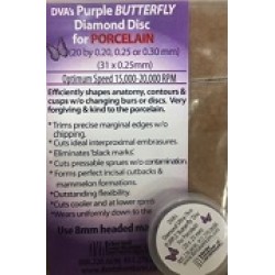 Purple Butterfly Discs 20 x .25 pkg/5