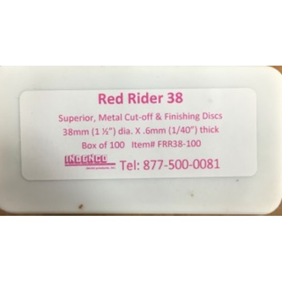 Red Rider Discs 38mm x .06 for Metal box/100