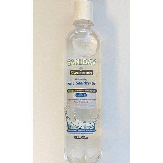 SANIDAV Hand Sanitizer Gel With Vitamin E 500ml