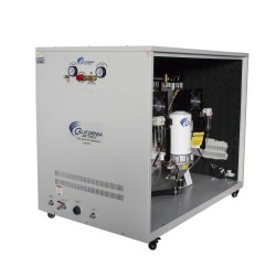 Quiet&Oil-Free-Air Compressor﻿ with98% Air Drying System and Automatic Drain in a Soundproof Cabinet