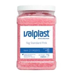 Valplast Resin - Dark Pink - 1KG Container